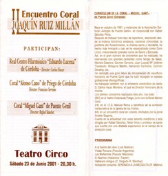 2001 II EncuentroCoral